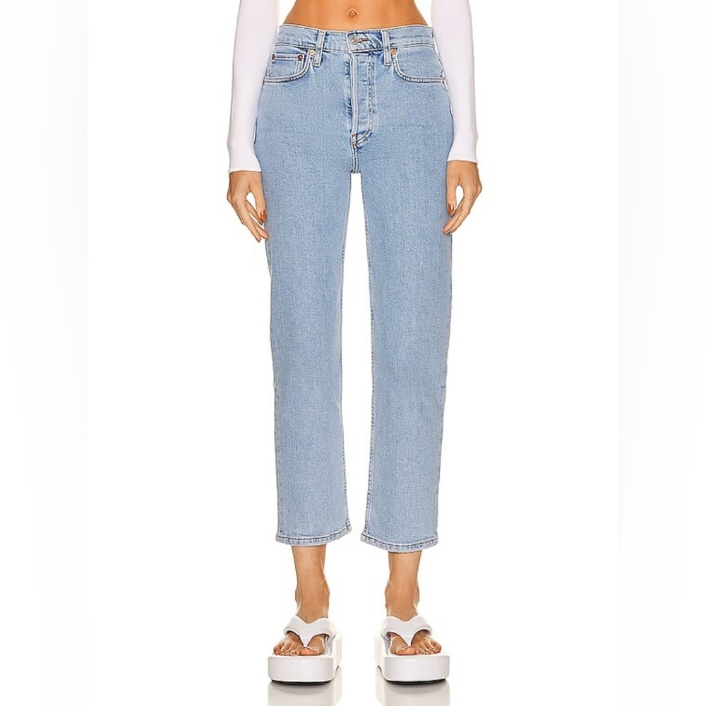 Redone stove pipe jeans